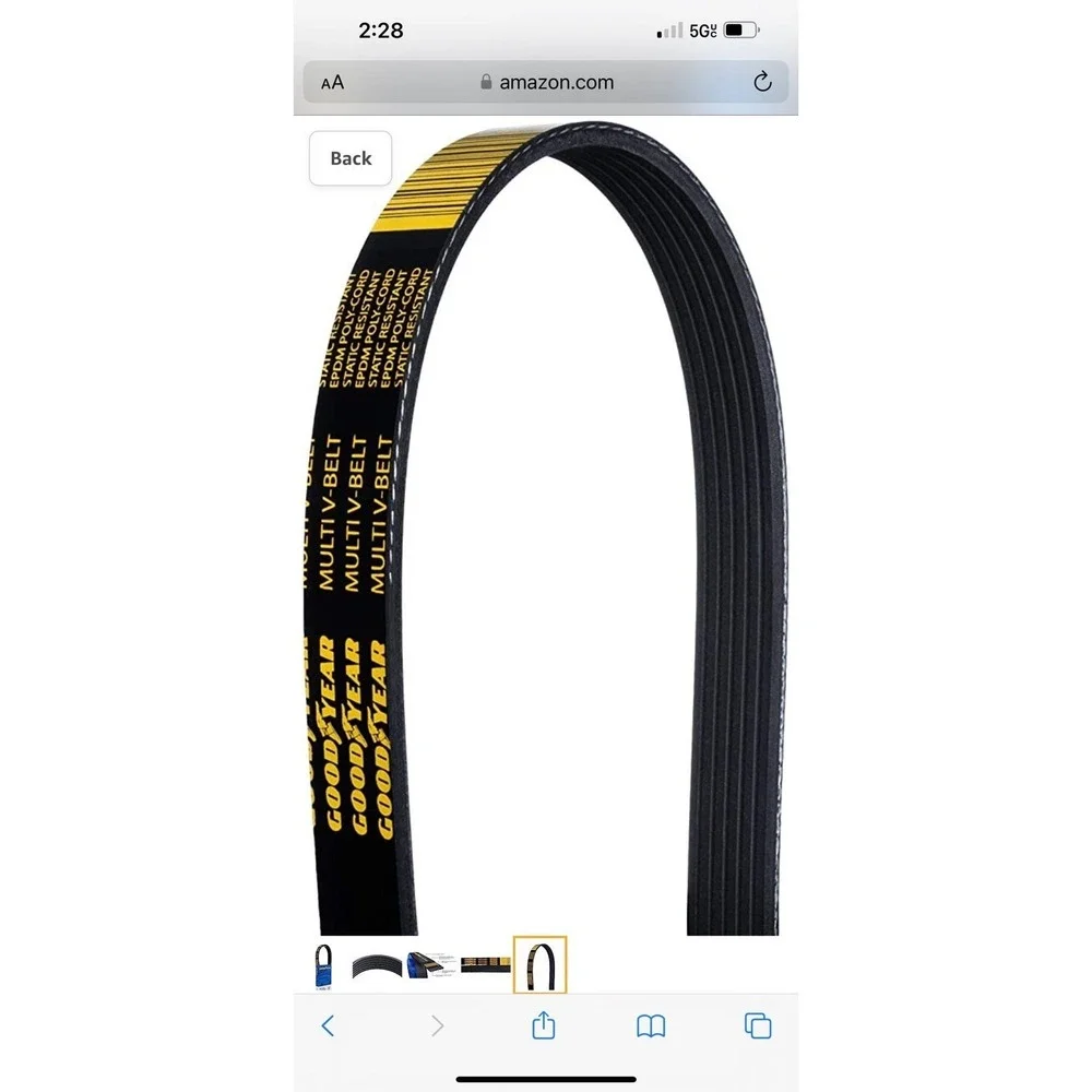 New Goodyear Belts 1060500 Serpentine Belt, 6-Rib, 50